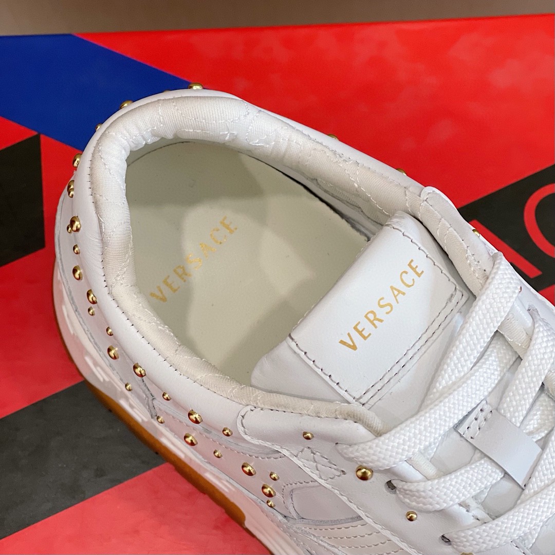 GIÀY VERSACE STUDD LEATHER SNEAKER SHOES AAA