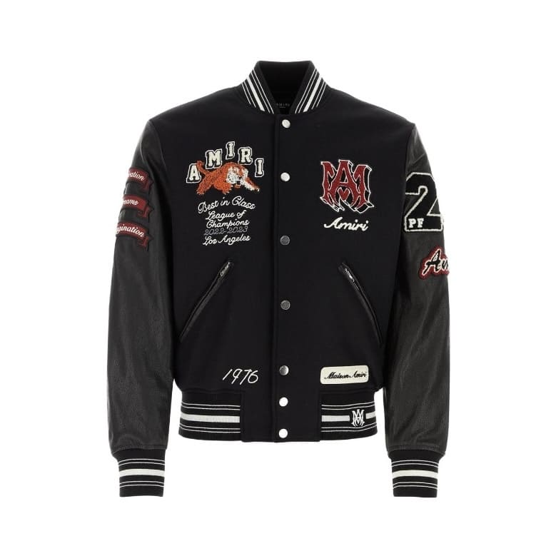 ÁO AMIRI VARSITY LEATHER JACKET TOP QUALITY AAA DA CỪU