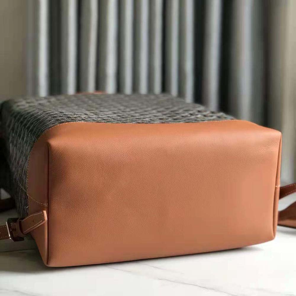 TÚI Goyard Women Sac A Dos Cisalpin in Goyardine Canvas & Chevroches Calfskin-Brown