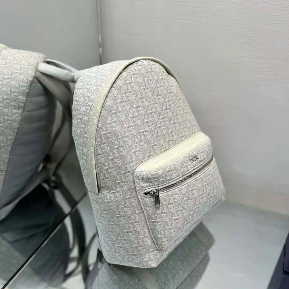BALO Dior Rider Backpack Beige Dior Oblique Jacquard