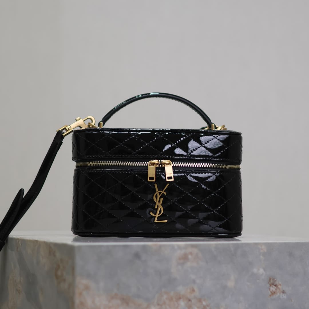 TÚI SAINT LAURENT GABY GLOSS BLACK TOP QUALITY