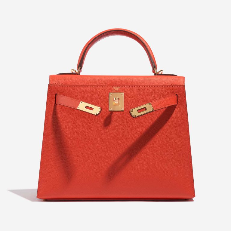 TÚI Hermès Kelly 28 Epsom Capucine Gold Buckle khóa vàng