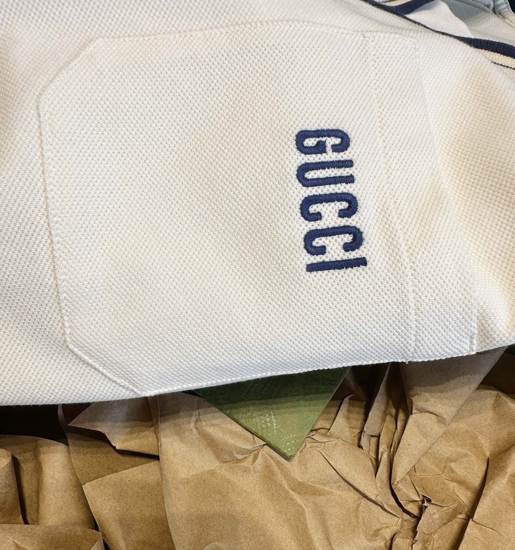 ÁO GUCCI GG POLO SHIRT MÀU TRẮNG UNISEX