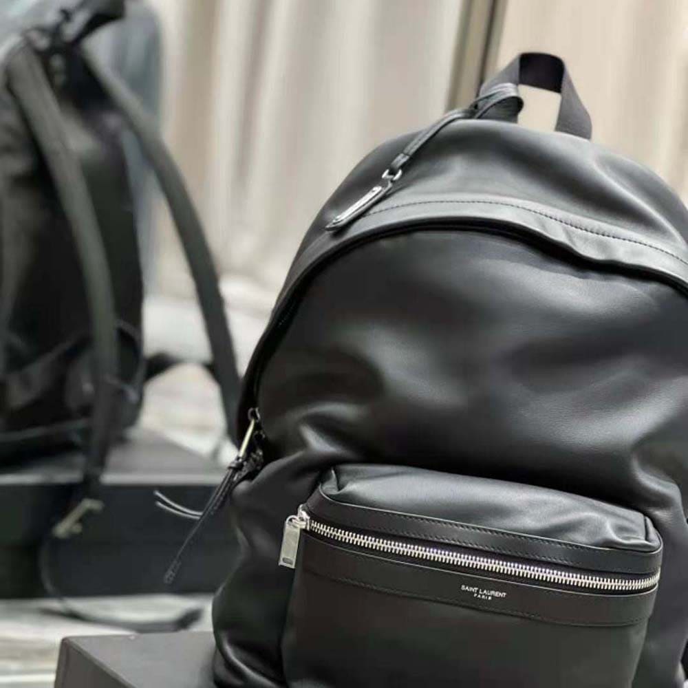 BALO Saint Laurent YSL City Backpack in Matte Leather