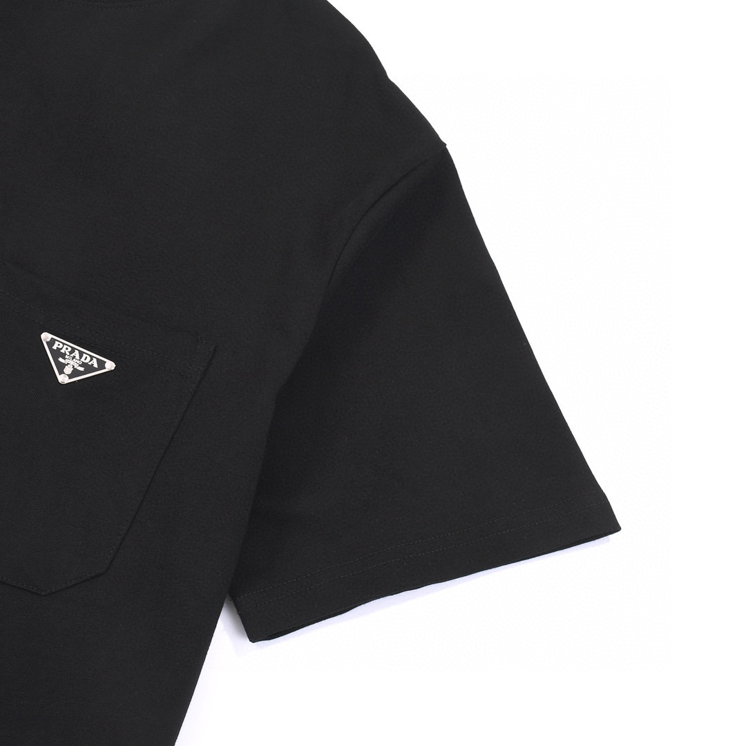 ÁO PRADA print cotton jersey T-shirt
