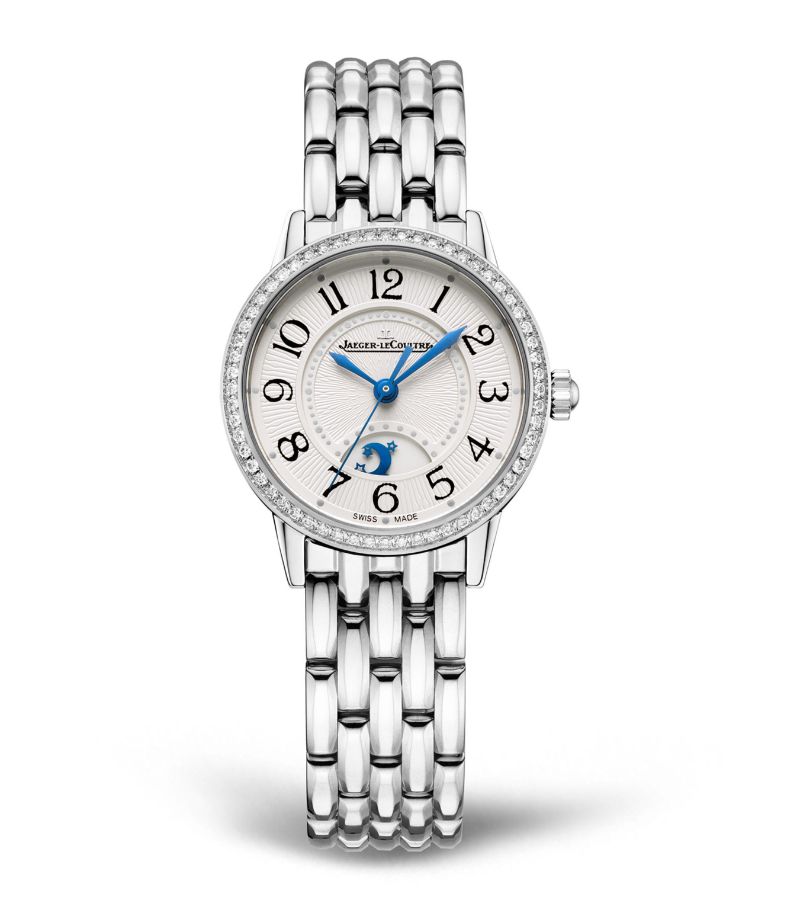 Đồng hồ JAEGER-LECOULTRE Stainless Steel and Diamond Rendez-Vous Night & Day 29mm mặt số màu trắng