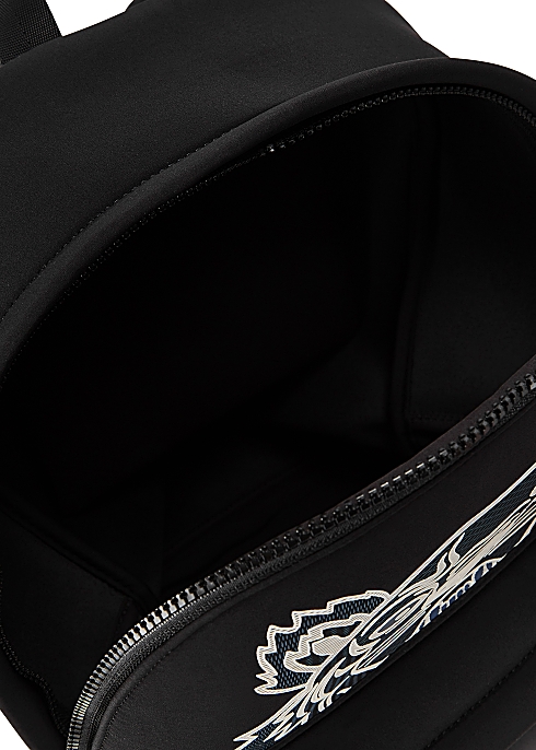 BALO KENZO  Black tiger-print neoprene backpack