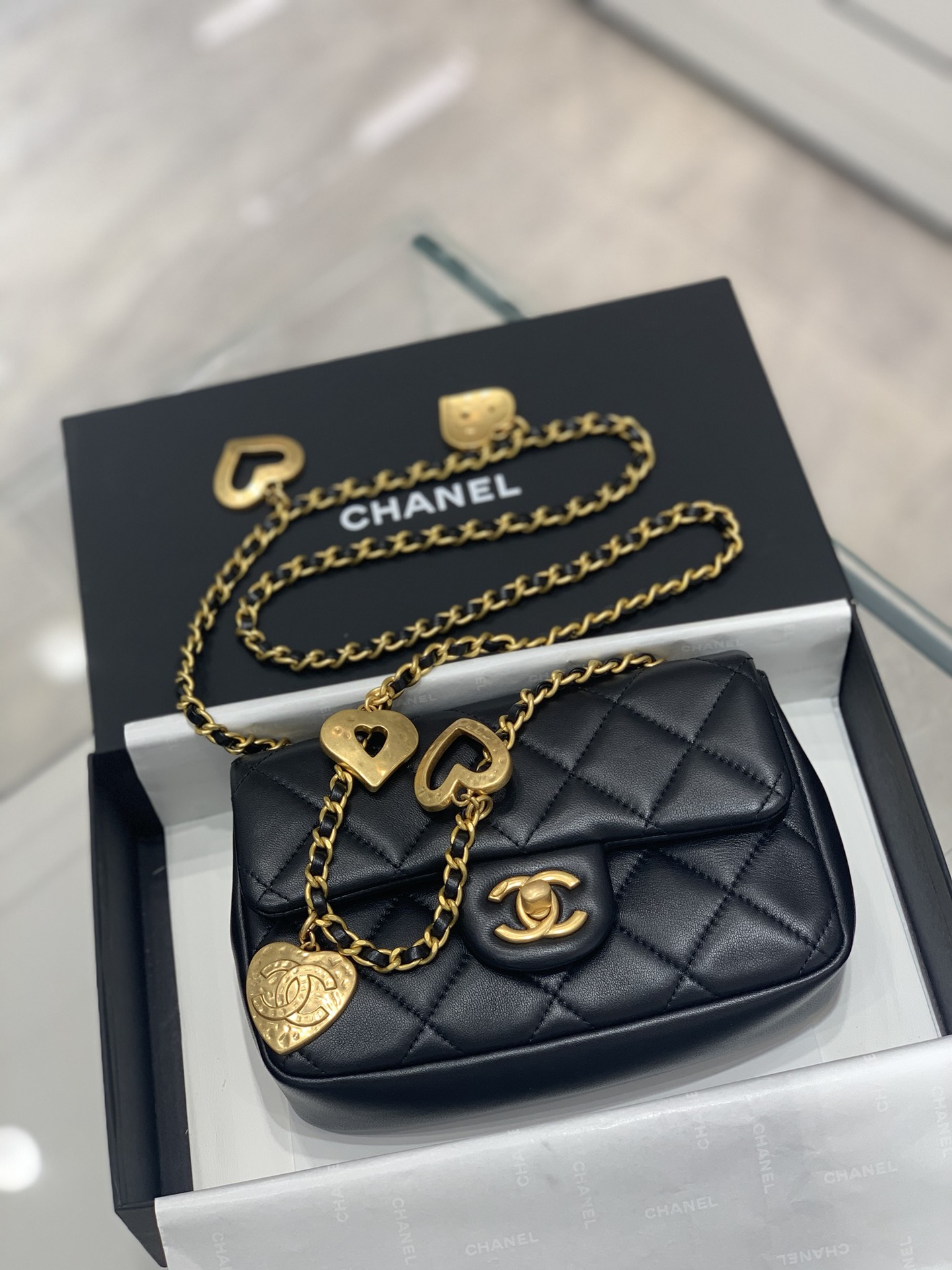 Túi Chanel Classic Flap Bag Mini Black đen