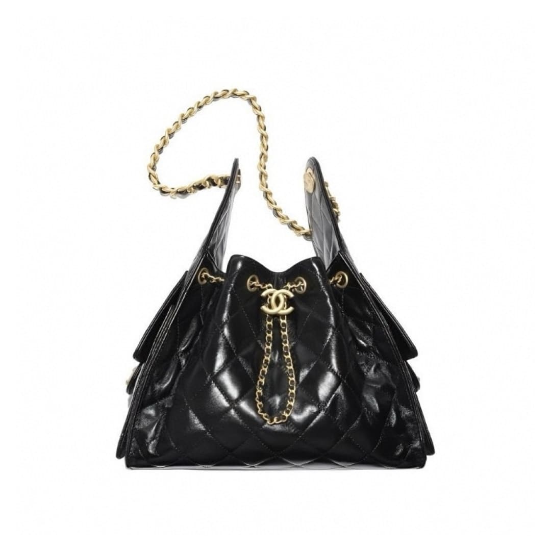 TÚI CHANEL 25C HOBO BLACK GOLD TOP QUALITY