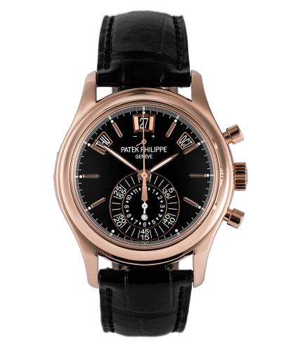 Đồng hồ Patek Philippe Annual Calendar Chronograph mặt số màu đen