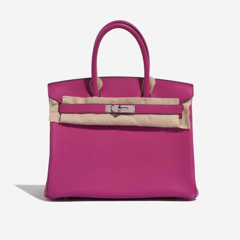 TÚI Hermès Birkin 30 Togo Rose Pourpre Silver Buckle khóa trắng