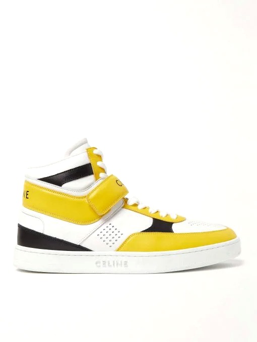 GIÀY CELINE HIGH TOP SNEAKER WHITE YELLOW