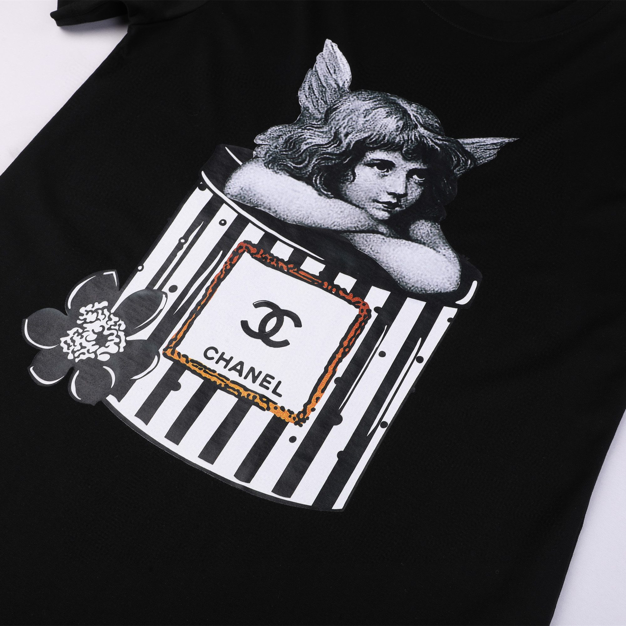 ÁO CHANEL T SHIRT BLACK