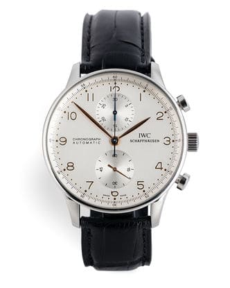 Đồng hồ IWC Portuguese Chronograph mặt số màu trắng