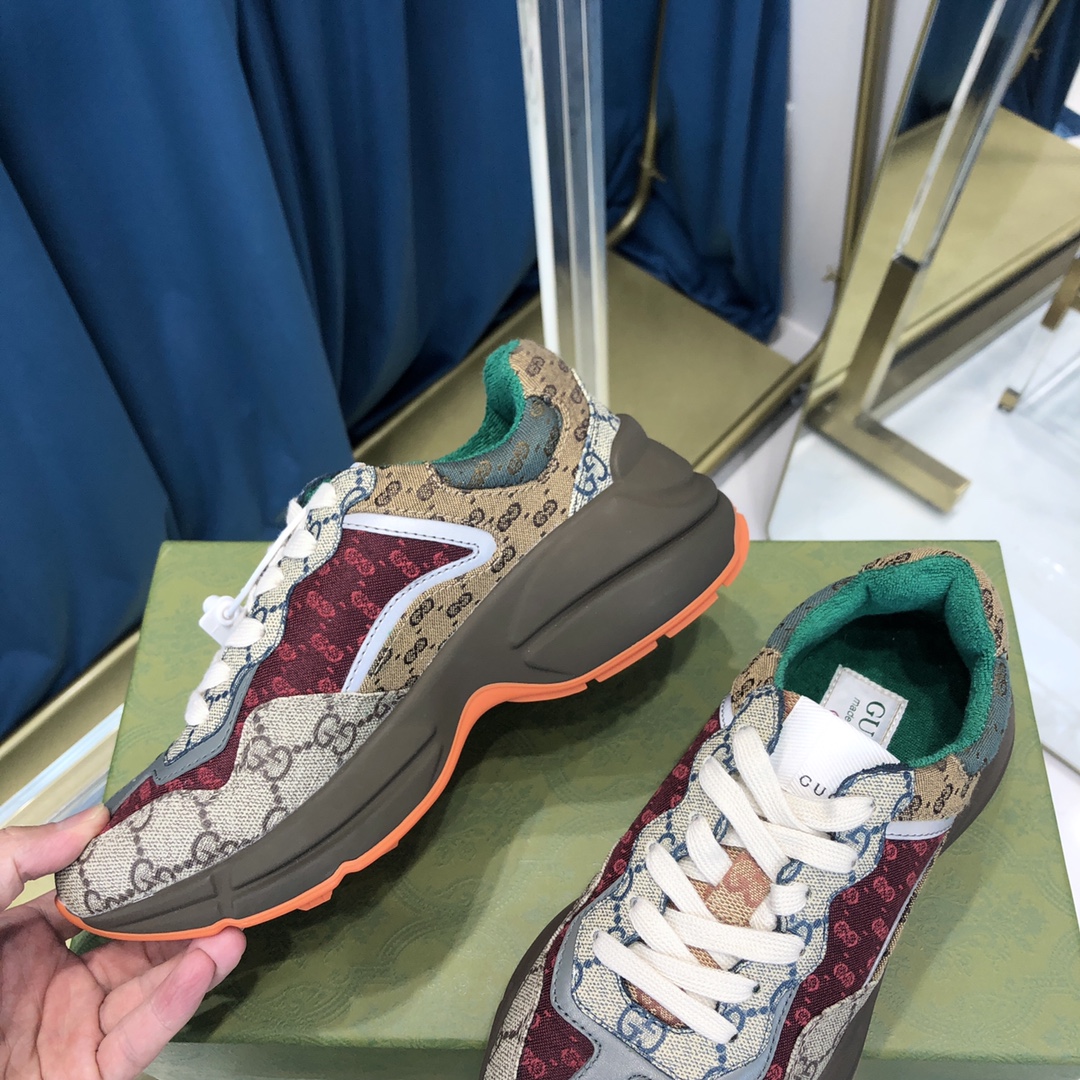 GIÀY GUCCI RHYTON GG ITALIA SNEAKERS SHOES UNISEX