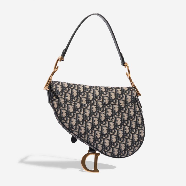 TÚI Dior Saddle Medium Oblique Jacquard Blue