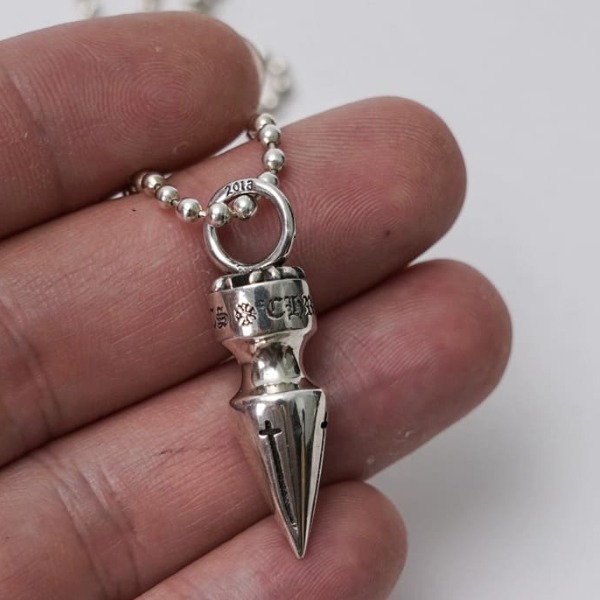 VÒNG CỔ CHROME HEARTS BULLET HÌNH VIÊN ĐẠN Bạc S925