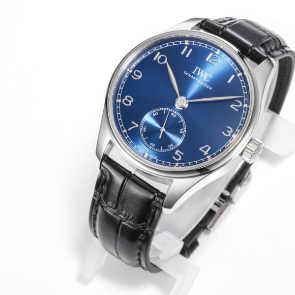 Đồng hồ IWC Stainless Steel Portugieser Automatic mặt số màu xanh blue