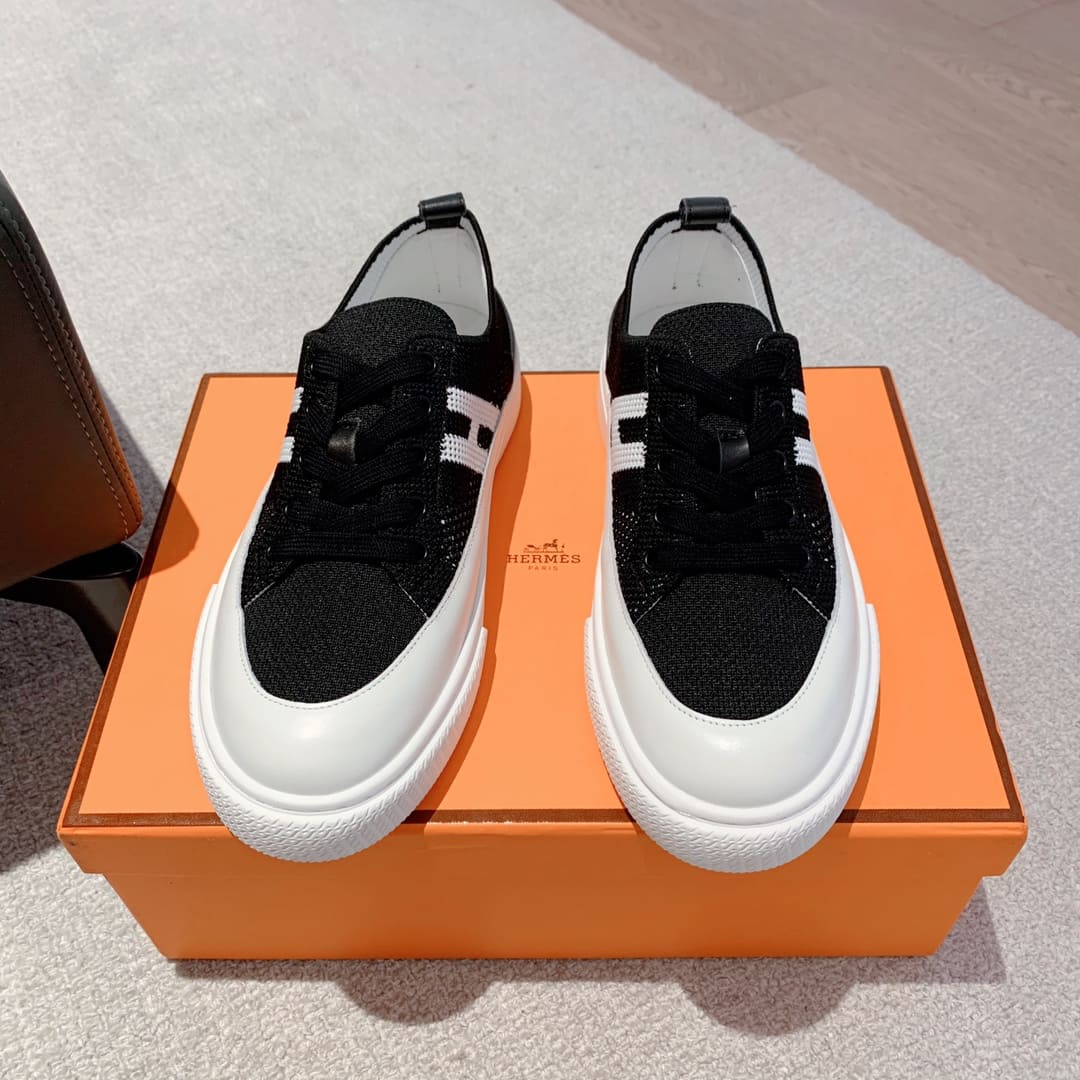 GIÀY HERMES SNEAKER LOW SPORTS BLACK AAA