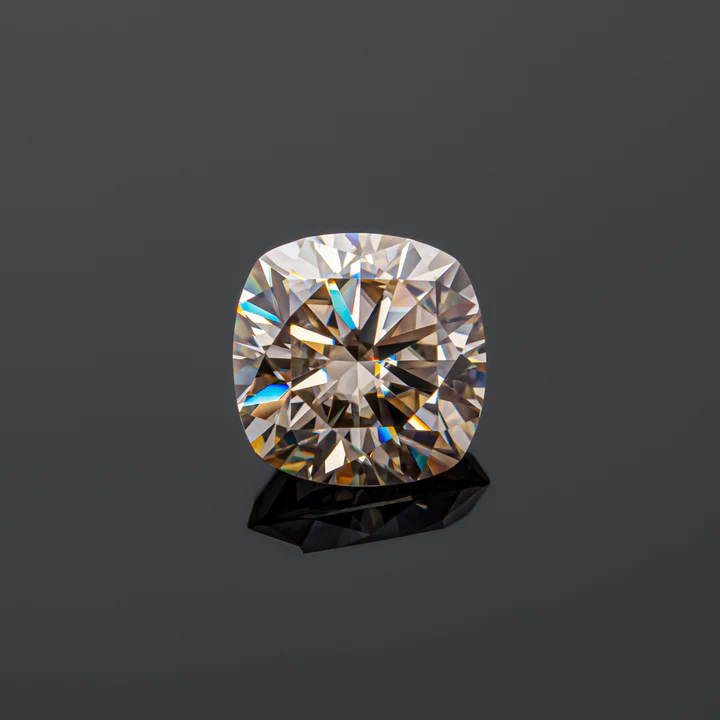 KIM CƯƠNG Cushion Cut Natural Yellow Loose Moissanite Stone