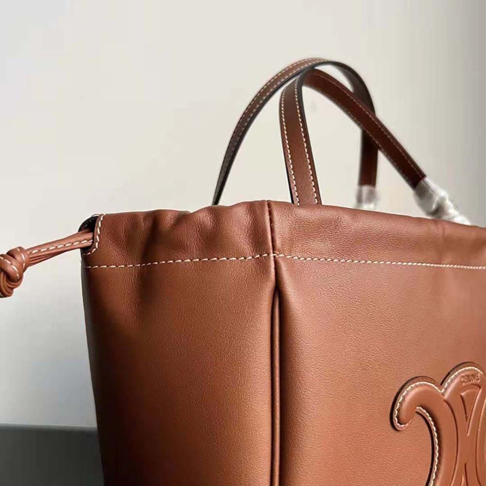 TÚI Celine Women Small Cabas Drawstring Cuir Triomphe in Smooth Calfskin