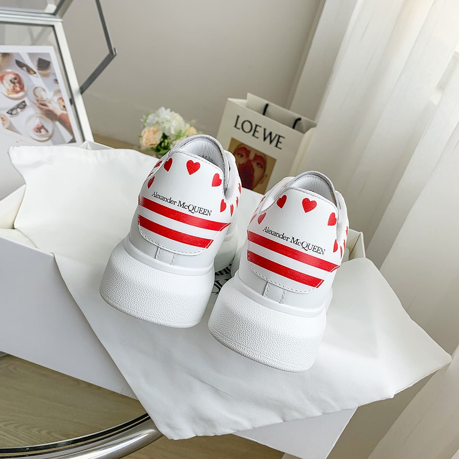 GIÀY ALEXANDER MCQUEEN SNEAKERS SHOES AAA UNISEX NAM VÀ NỮ DA BÊ HẢO HẠNG