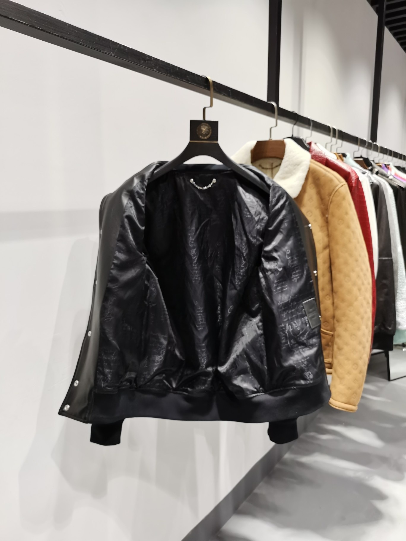 ÁO BERLUTI LEATHER JACKET