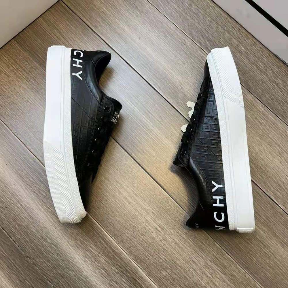GIÀY Givenchy Unisex Oswald City Sport Sneakers in Leather-Black