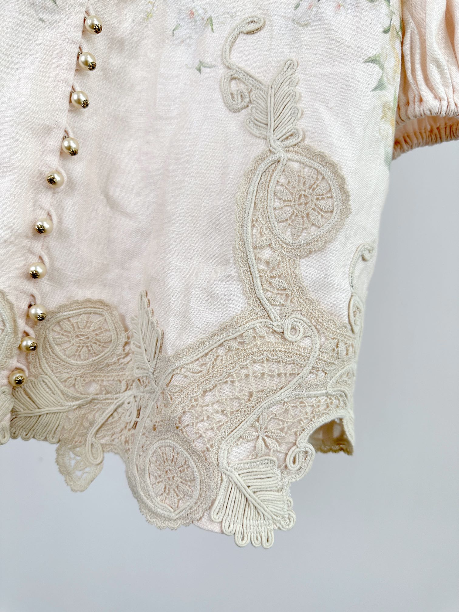 VÁY ZIMMERMANN Lace Fabric Flower Vintage Dress