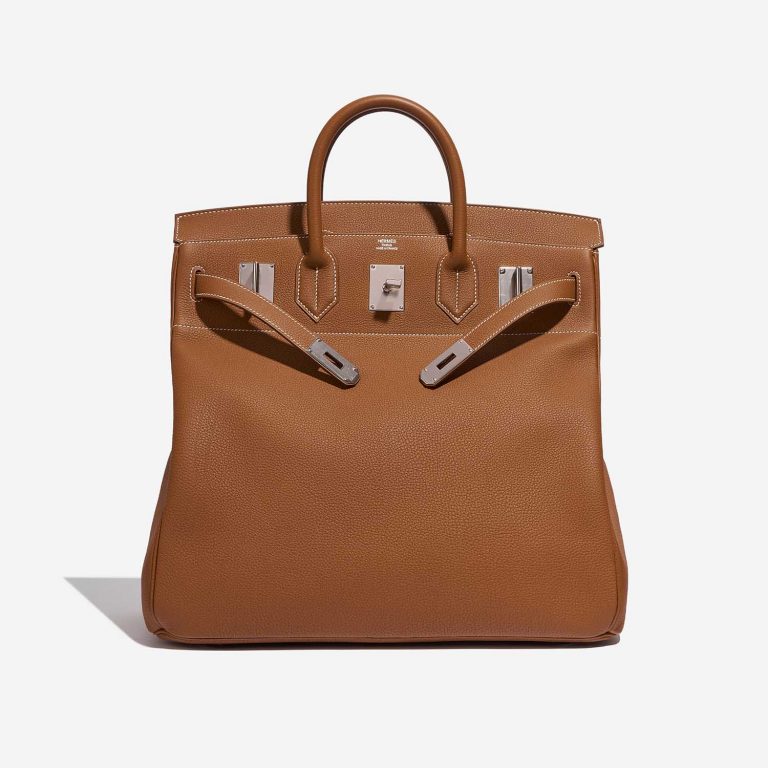 TÚI Hermès Haut à Courroies 40 Togo Gold Silver Buckle khóa trắng