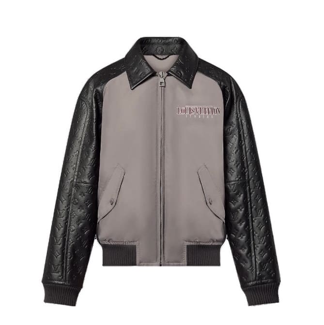 ÁO LOUIS VUITTON BOMBER LEATHER JACKET TOP QUALITY AAA DA CỪU UNISEX