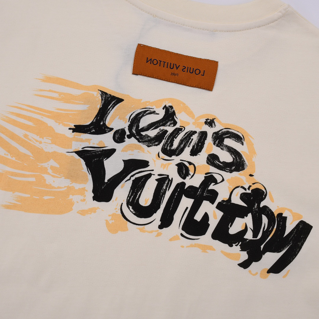 ÁO LOUIS VUITTON print cotton jersey T-shirt