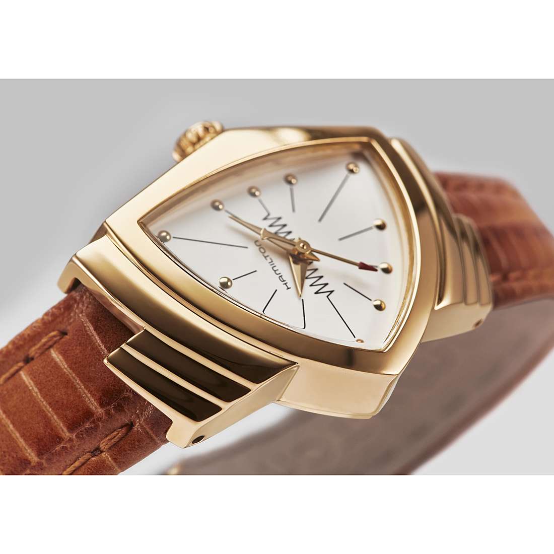 Hamilton Ventura Quartz GOLD IP Men Watch