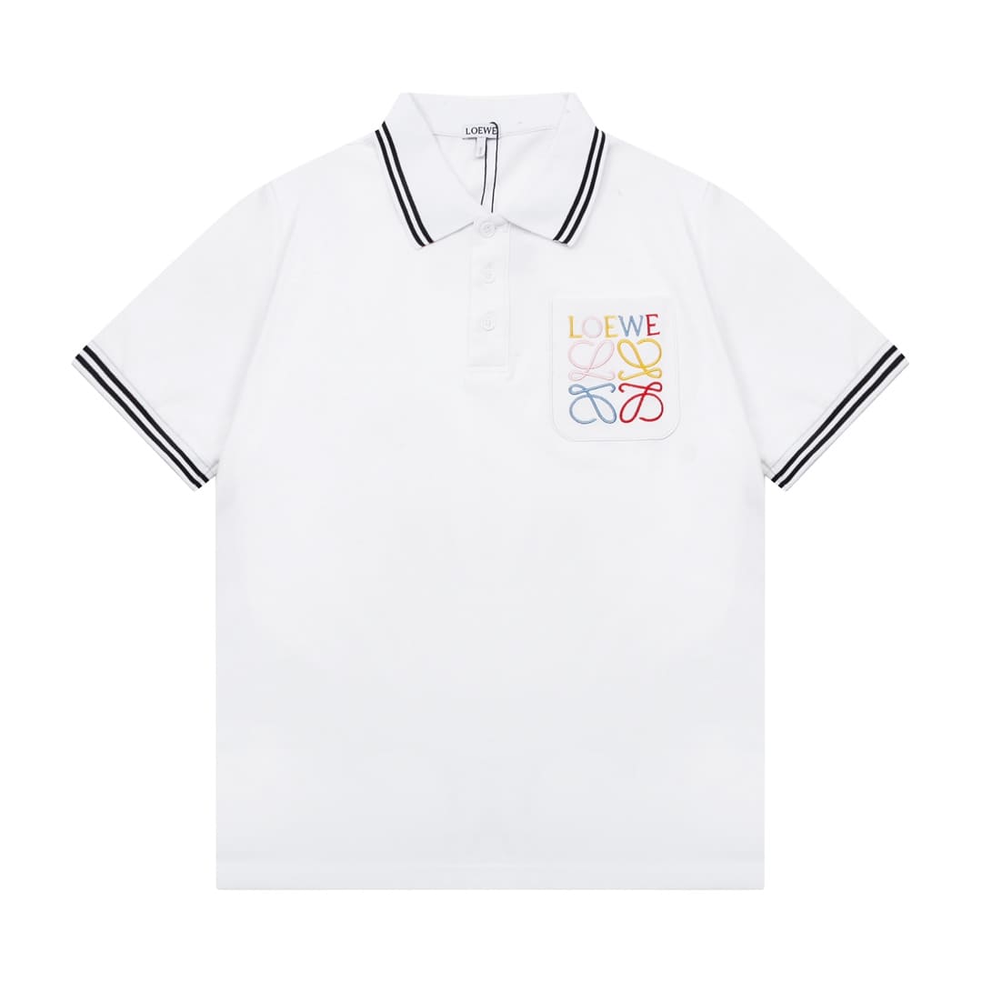 ÁO LOEWE POLO SHIRT WHITE MÀU TRẮNG