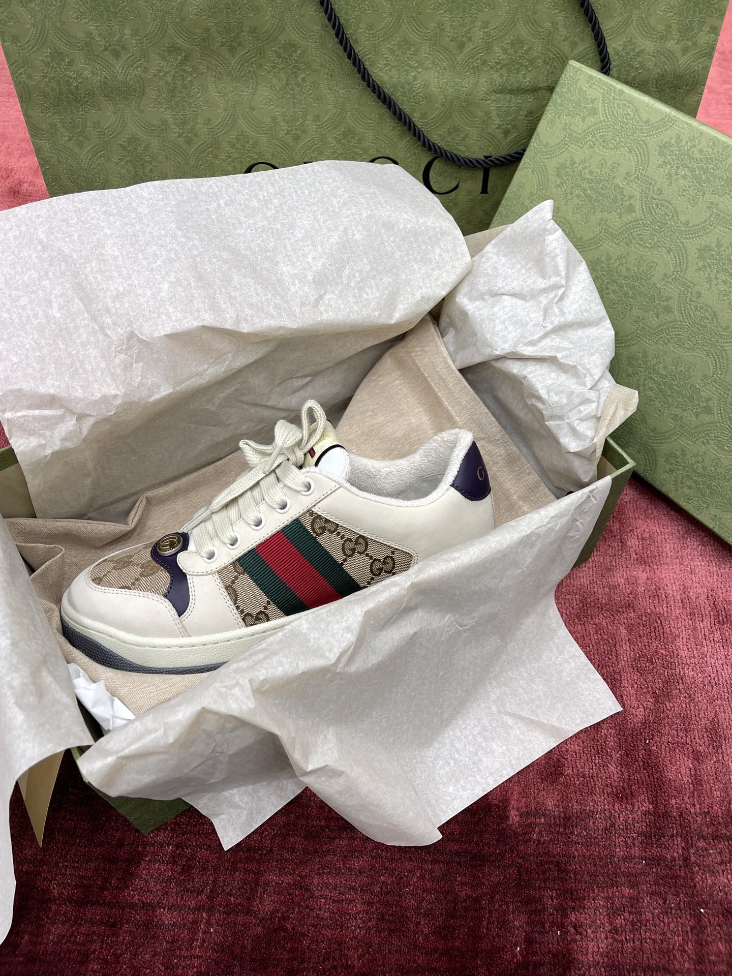 GIÀY GUCCI SCREENER SNEAKER SHOES AAA