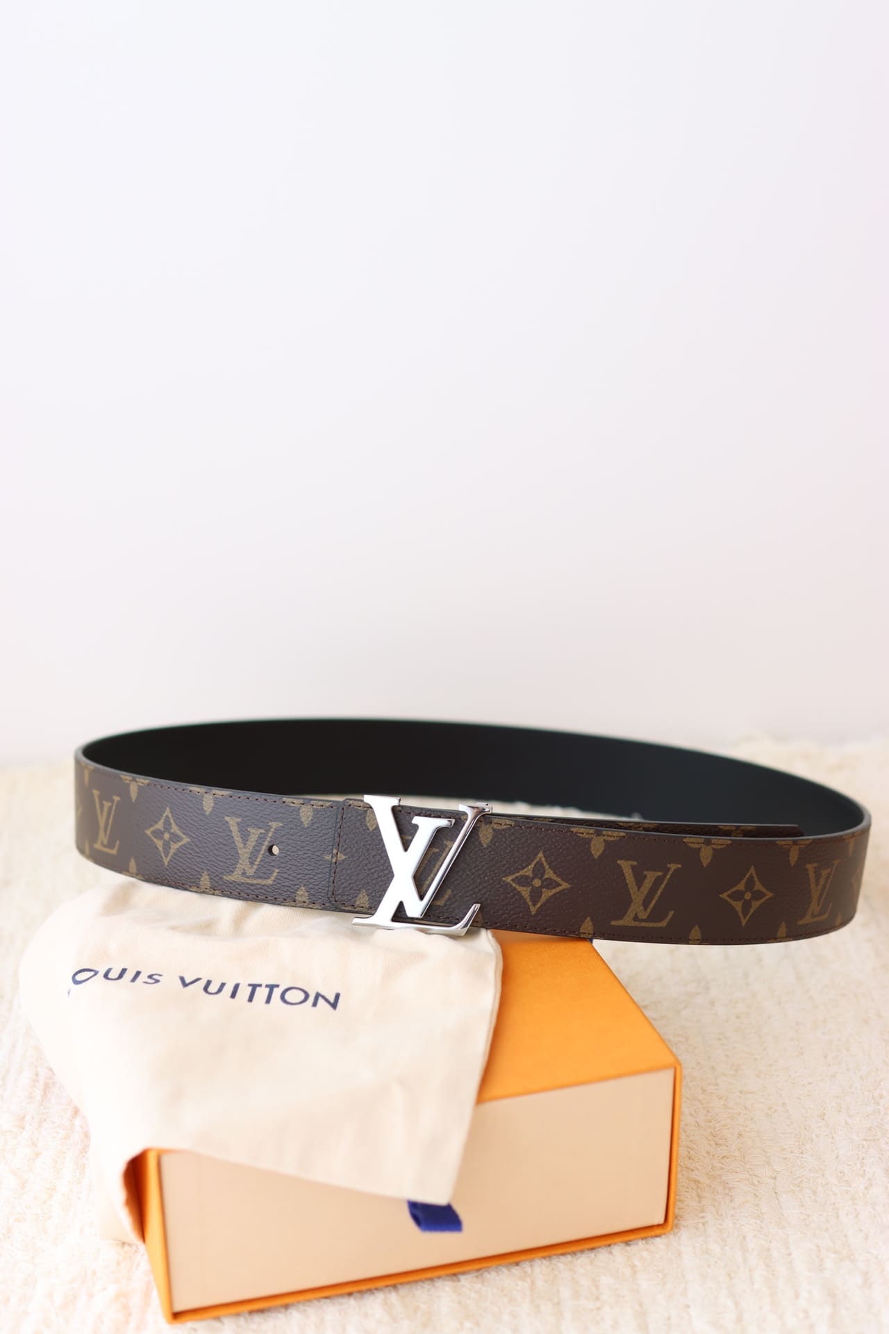 DÂY LƯNG LOUIS VUITTON LV BROWN MONOGRAM Khóa bạc