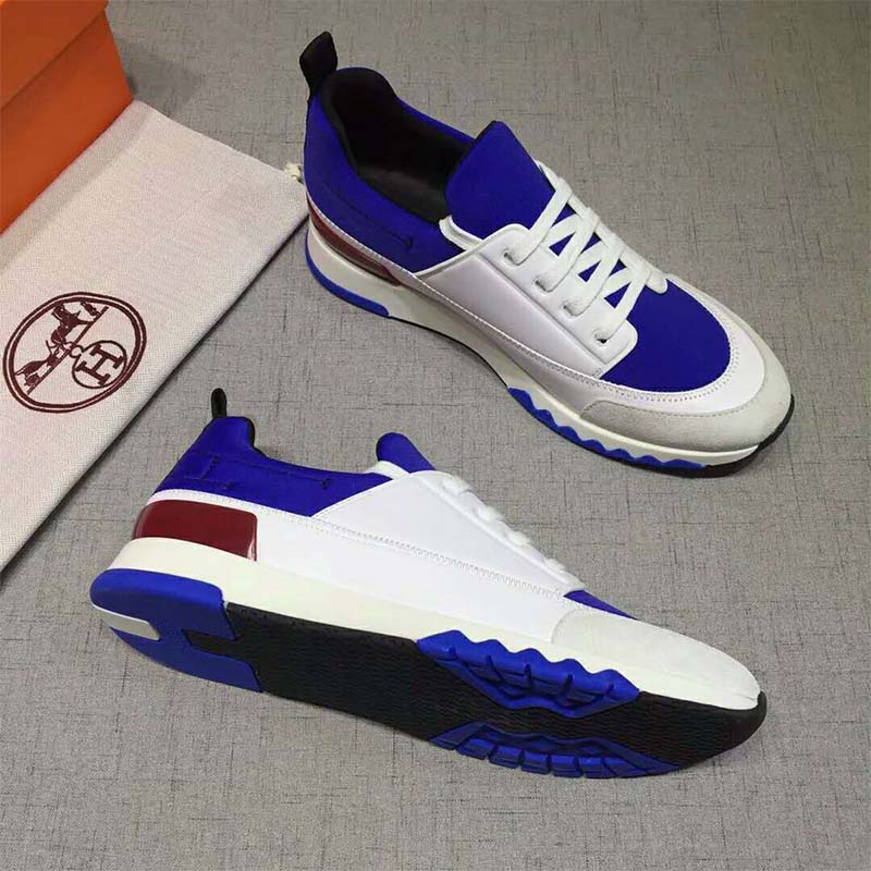 GIÀY Hermes Shoes Stadium Sneaker-White SS2022