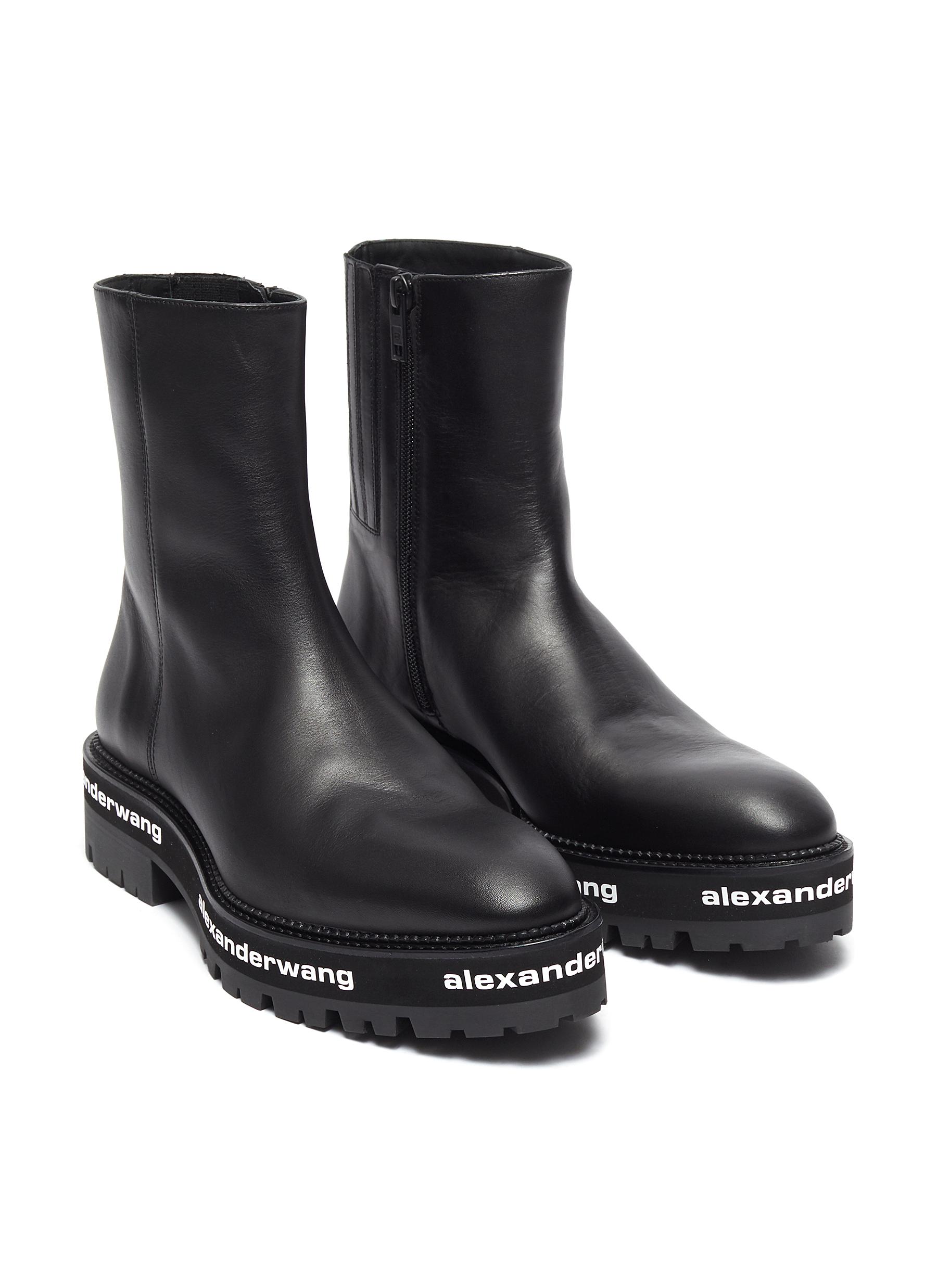 GIÀY ALEXANDERWANG SANFORD' CHUNKY LEATHER CHELSEA BOOTS