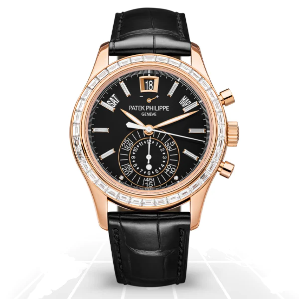 Đồng hồ PATEK PHILIPPE ANNUAL CALENDAR CHRONOGRAPH 5961P-001 mặt số màu vàng đen