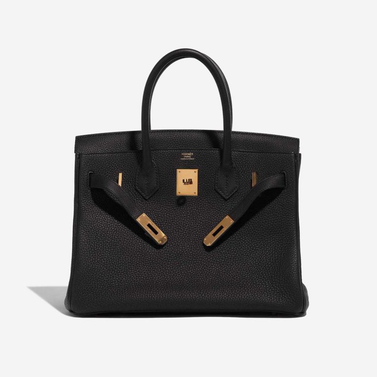 TÚI Hermès Birkin 30 Togo Black Gold Buckle khóa vàng