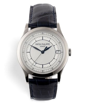 Đồng hồ Patek Philippe Calatrava 5296G mặt số màu trắng