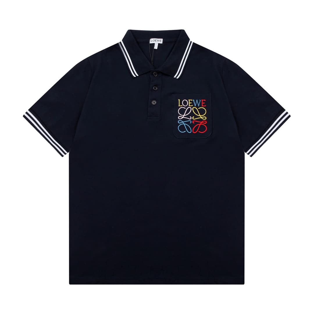 ÁO LOEWE POLO SHIRT BLUE MÀU XANH