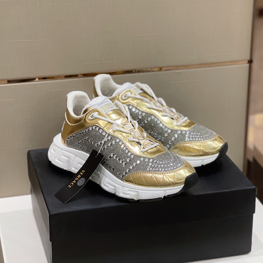 GIÀY VERSACE TRIGRECA LEATHER SNEAKER SHOES AAA