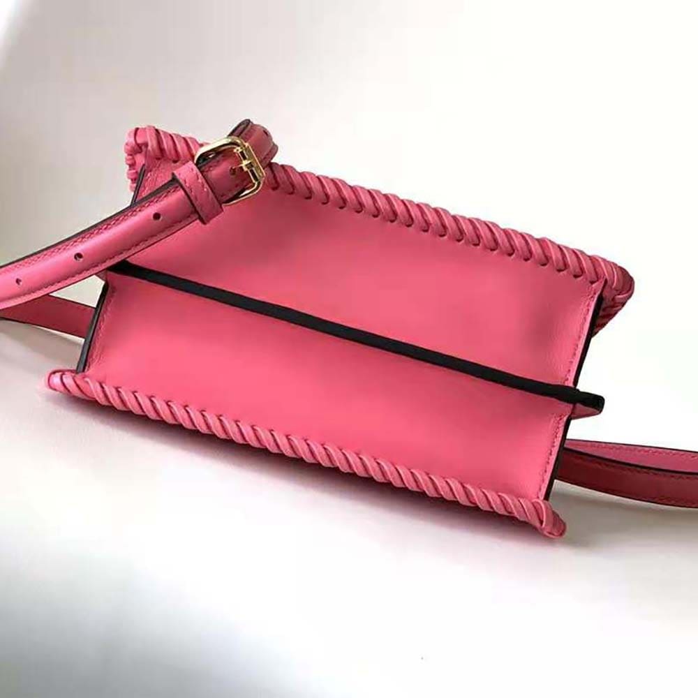 TÚI Fendi Women Peekaboo ISeeU Petite Pink Padded Calfskin Leather Bag