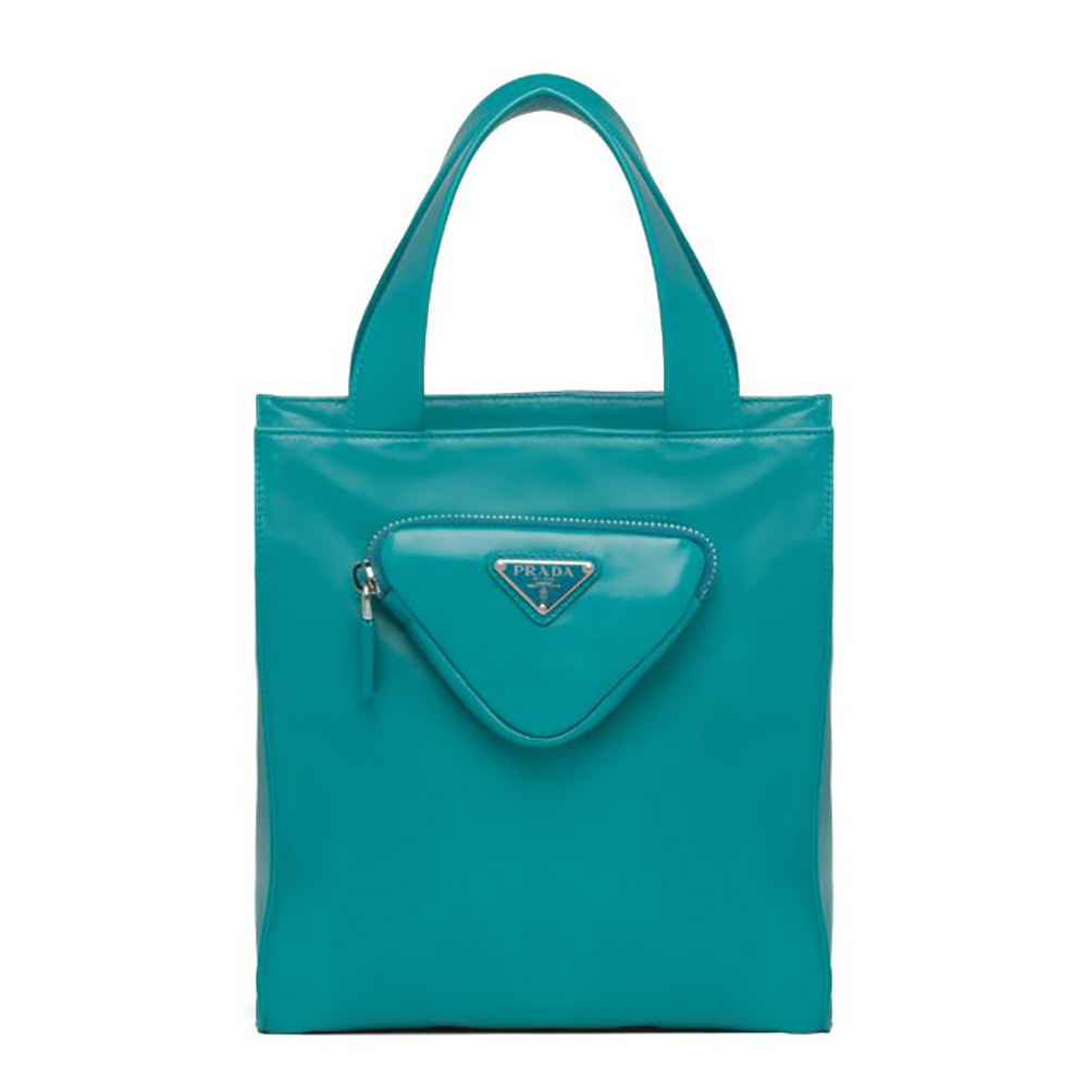 TÚI PRADA Nappa Leather Tote Bag-Lime