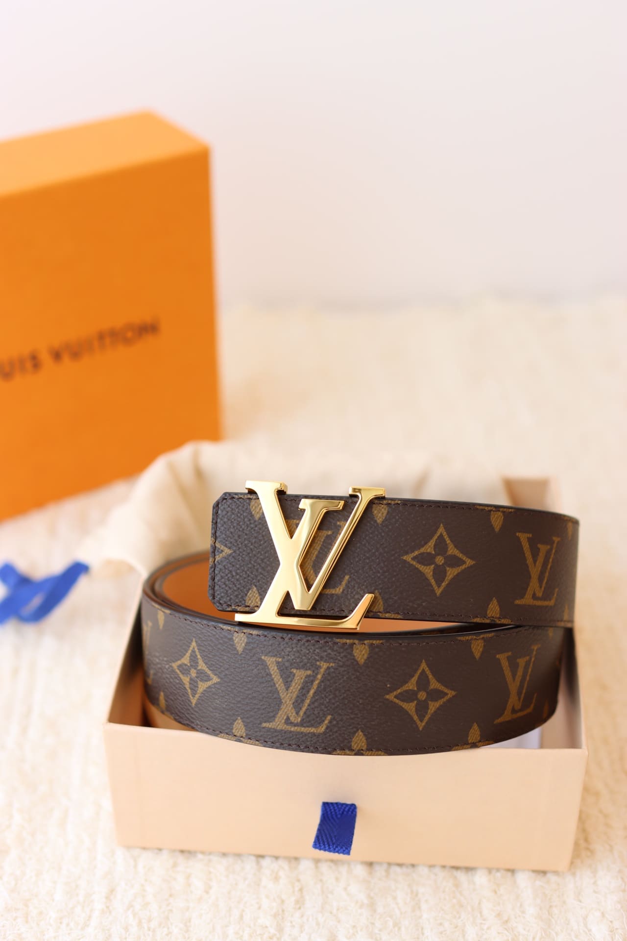 DÂY LƯNG LOUIS VUITTON LV BROWN MONOGRAM Khóa vàng