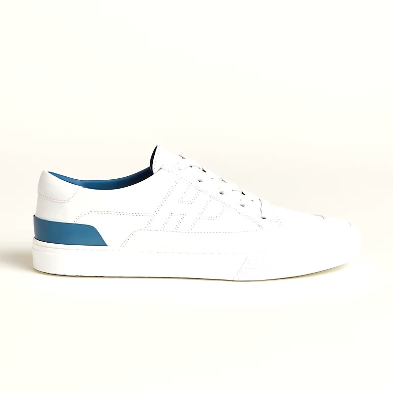 GIÀY HERMES Deep sneaker Blanc Bleu Bleuet