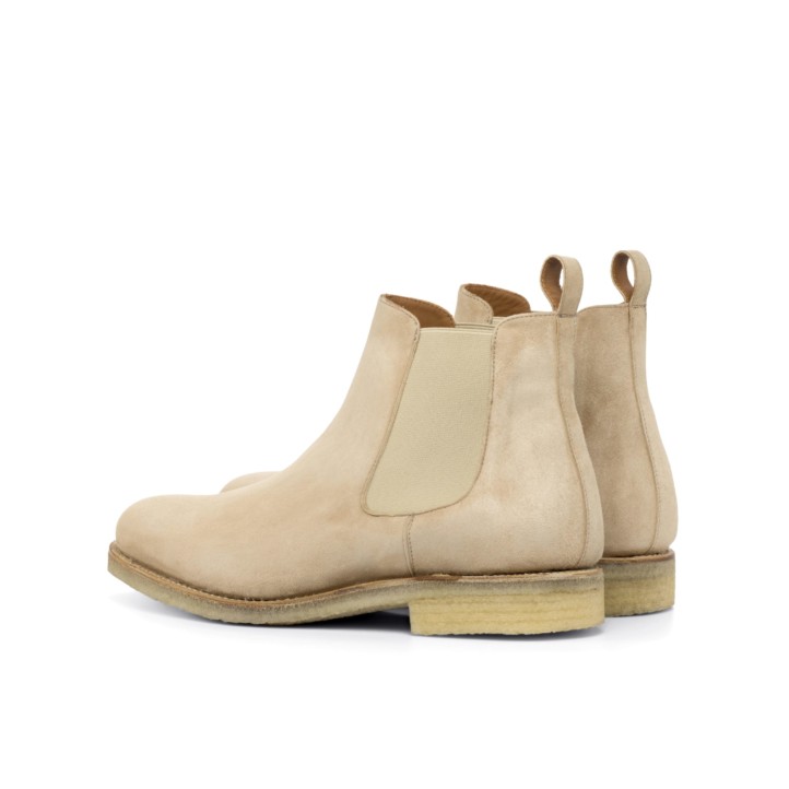 HENDERSON SHOES PERSONALIZATION BALDINI Light Suede Chelsea Boots HANDCRAFTED SHOES