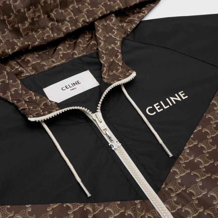 ÁO CELINE LOGO NYLON JACKET