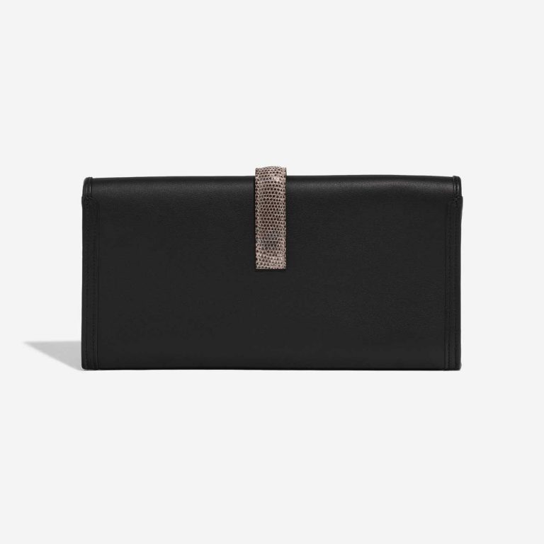 TÚI Hermès Jige Clutch Salvator Lizard Swift Ombré Black